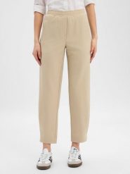 Opus Damskie spodnie materiałowe - Myha flow Kobiety beżowy jednolity, 36. Brązowe spodnie materiałowe damskie Opus, bez wzorów, z materiału. Za 449.95 zł.