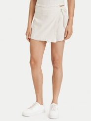 Tommy Jeans Spódnico-szorty DW0DW22267 Beżowy jasny Regular Fit. Brązowe szorty damskie Tommy Jeans, s, bez wzorów, z jeansu. Za 369.99 zł.