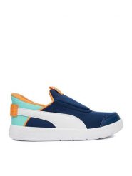 Puma Sneakersy CEO-Courtflex V3 Sliptech 39973411 Granatowy. Niebieskie trampki i tenisówki chłopięce Puma, bez wzorów, z materiału, bez zapięcia. Za 169.99 zł.