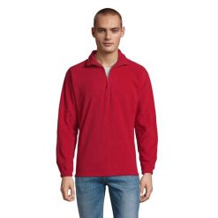 Bluza Polarowa Unisex Dla Dorosłych Ness Half Zip. Czerwone bluzy męskie SOL'S, na zimę, m, bez wzorów, z polaru, bez kaptura. Za 117.99 zł.