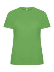 Clique Classic OC-T Women koszulka z organicznej bawełny – apple green. Zielone t-shirty damskie CLIQUE, l, bez wzorów, z bawełny, klasyczne, bez kołnierzyka. Za 115.48 zł.