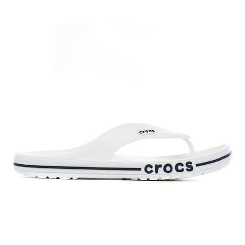 Japonki męskie Crocs Bayaband Flip. Białe klapki męskie Crocs, z materiału. Za 119.99 zł.
