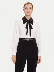 Rinascimento Koszula CFC0126203003 Biały Regular Fit. Białe bluzki damskie Rinascimento, s, bez wzorów, z syntetyku, bez kołnierzyka, bez ramiączek. Za 329.99 zł.
