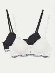 Calvin Klein Underwear Komplet 2 biustonoszy G80G800741 Czarny. Czarne bielizna dla dziewczynek Calvin Klein Underwear, bez wzorów, z bawełny. Za 129.99 zł.