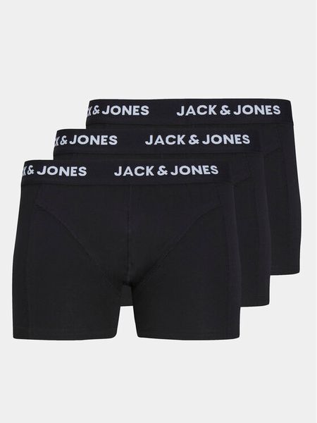 Jack & Jones Komplet bokserek Anthony 12171944 Czarny. Czarne bokserki męskie Jack & Jones, m, bez wzorów, z bawełny. Za 119.99 zł.