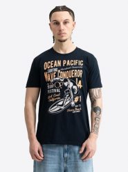 T-shirt Ocean Pacific z normalnym krojem GNARLY. Brązowe t-shirty męskie Ocean Pacific, xl, bez wzorów, z bawełny, klasyczne, bez kołnierzyka. Za 120.07 zł.