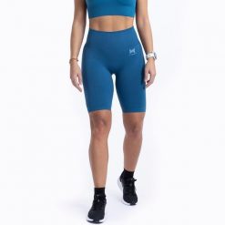 Krótkie legginsy sportowe dla kobiet Xtreme Sportswear Antracyt Niebieski. Niebieskie legginsy damskie XTREME SOCKSWEAR, l, bez wzorów, krótkie, na fitness i siłownię. Za 125.82 zł.