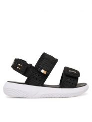 BOSS Sandały J52823 M Czarny. Czarne sandały chłopięce Boss, ze skóry, bez zapięcia. Za 303.99 zł.