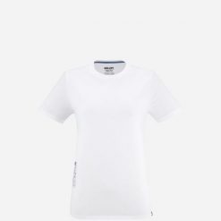 Koszulka damska trekkingowa MILLET Chamonix Flower Ts Ss W. Niebieskie t-shirty damskie Millet, m, bez wzorów, z bawełny, klasyczne, bez kołnierzyka. Za 119.00 zł.