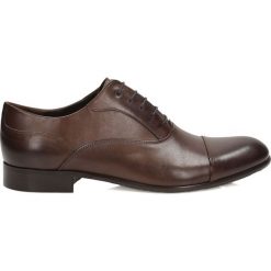 Brązowe półbuty wizytowe. Eleganckie półbuty marki Kazar. Za 449.00 zł.