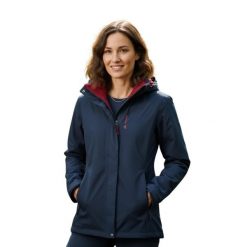 Kurtka narciarska damska Vaude Wo Kintail 3in1. Niebieskie kurtki snowboardowe damskie Vaude, na zimę, bez wzorów, z poliesteru, bez kaptura, narciarskie. Za 425.70 zł.