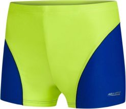 Spodenki pływackie młodzieżowe Aqua Speed Leo. Niebieskia kąpielówki dla chłopców Aqua-Speed, bez wzorów, z dzianiny. Za 46.00 zł.