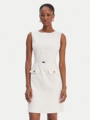 Guess Sukienka koktajlowa 6RGK17 7311A Biały Regular Fit. Białe sukienki damskie Guess, z aplikacjami, z syntetyku, wizytowe, bez kołnierzyka, bez ramiączek. Za 1,019.00 zł.