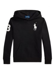 Polo Ralph Lauren Bluza 323979316002 Czarny Regular Fit. Czarne bluzy dla chłopców Polo Ralph Lauren, bez wzorów, z bawełny, bez ramiączek, bez kaptura. Za 519.99 zł.