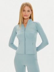 Guess Bluza V4YP12 KCD02 Niebieski Regular Fit. Niebieskie bluzy damskie Guess, xxs, z aplikacjami, z syntetyku, bez kaptura. Za 209.99 zł.
