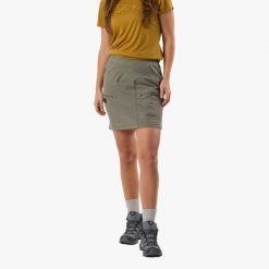 Spódnica outdoor Wędrówki Kobieta Trondheim Szybkoschnący. Zielone spódnice damskie SWEDEMOUNT, l, bez wzorów, z elastanu, moda ciążowa, mini, proste. Za 204.99 zł.