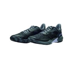 Buty do badmintona Yonex PC Cascade Drive. Czarne obuwie sportowe damskie YONEX, bez wzorów, z materiału. Za 547.50 zł.