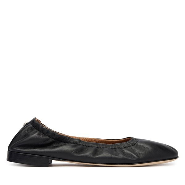 Baleriny BOSS. Czarne baleriny damskie Boss, bez wzorów, bez obcasa. Za 599.99 zł.