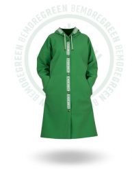 Płaszcz damski BEMOREGREEN 907 wodoochronny. Zielone płaszcze damskie Pros, xs, bez wzorów, z bawełny, bez kaptura. Za 427.00 zł.