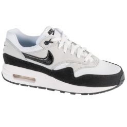 Buty sportowe Sneakersy chłopięce, Air Max 1 BG GS. Białe buty sportowe chłopięce Nike, bez wzorów, z gumy, sportowe, bez zapięcia. Za 555.00 zł.