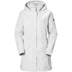 Długi płaszcz damski Helly Hansen Aden. Białe płaszcze damskie Helly Hansen, uniwersalny, bez wzorów, z materiału, długie, bez kaptura. Za 670.00 zł.