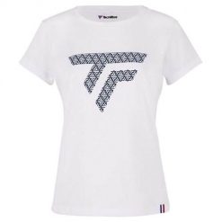 Koszulka sportowa damska Tecnifibre 22WTRTW23. Białe koszulki sportowe damskie TECNIFIBRE, s, bez wzorów, bez kołnierzyka, bez ramiączek. Za 215.00 zł.