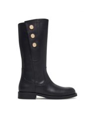 Elisabetta Franchi Oficerki F4A6-E0744-1251 Czarny. Czarne buty zimowe dziewczęce Elisabetta Franchi, bez wzorów, ze skóry, bez zapięcia. Za 1,454.00 zł.