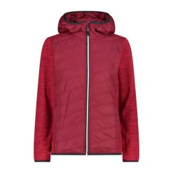 Damska kurtka z kapturem CMP. Czerwone kurtki damskie CMP, bez wzorów, z puchu, z kapturem. Za 382.50 zł.