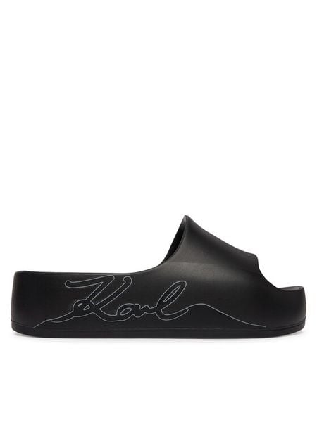 KARL LAGERFELD Klapki Kobo II KL86048F Czarny. Czarne klapki damskie KARL LAGERFELD, bez wzorów, z syntetyku, bez obcasa. Za 337.99 zł.