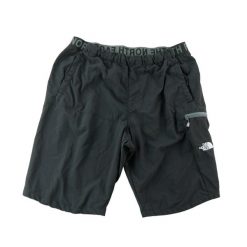 Second life - Spodenki męskie cargo The North Face - Jak nowy. Czarne krótkie spodenki sportowe męskie The North Face, l, bez wzorów, z materiału. Za 127.76 zł.
