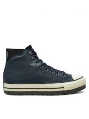 Converse Trzewiki Chuck Taylor All Star City Trek Waterproof A08558C Granatowy. Niebieskie botki męskie Converse, bez wzorów, ze skóry, retro, bez zapięcia. Za 339.99 zł.