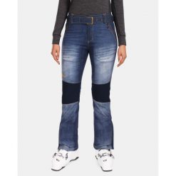Damskie spodnie narciarskie softshell Kilpi JEANSO-W. Niebieskie spodnie materiałowe damskie Kilpi, l, bez wzorów, z softshellu. Za 422.05 zł.