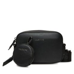 Torebka Valentino. Czarne listonoszki damskie Valentino, bez wzorów, bez dodatków. Za 379.99 zł.