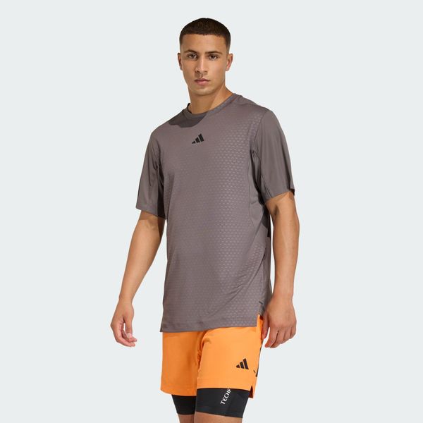KOSZULKA D4T PrimeLift 3 STRIPES. Szare buty sportowe męskie Adidas, xl, bez wzorów, z elastanu, bez kołnierzyka, bez ramiączek, na fitness i siłownię, climacool (adidas). Za 219.00 zł.