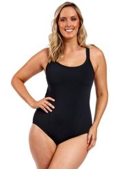Strój do pływania FUNKITA Still Black - Locked In Lucy. Czarne kostiumy jednoczęściowe damskie FUNKITA, l, bez wzorów, z elastanu, wakacyjne, na fitness i siłownię. Za 249.00 zł.