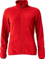 Clique Basic Micro Fleece Kurtka damska - antipilling czerwona – red. Czerwone kurtki damskie CLIQUE, s, bez wzorów, z polaru, bez kaptura. Za 157.93 zł.