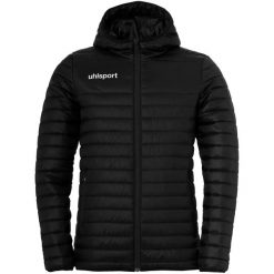 Kurtka puchowa Uhlsport Essential Ultra Lite. Czarne kurtki sportowe damskie Uhlsport, na zimę, m, bez wzorów, z materiału, z kapturem, do piłki nożnej. Za 323.80 zł.