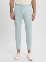 Finshley & Harding London Spodnie Mężczyźni Slim Fit Sztuczne włókno zielony, 56. Zielone eleganckie spodnie męskie Finshley & Harding London, m, bez wzorów, z włókna. Za 349.95 zł.