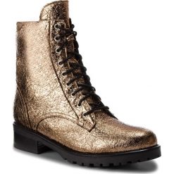 Botki PATRIZIA PEPE - 2V8213/A4N5-Y340 Shiny Dark Gold. Żółte kozaki damskie Patrizia Pepe, ze skóry, bez obcasa, na obcasie. W wyprzedaży za 749.00 zł.