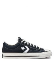 Converse Trampki Star Player 76 Premium Canvas A01607C Czarny. Czarne trampki i tenisówki damskie Converse, bez wzorów, z materiału, retro, bez zapięcia. Za 249.99 zł.