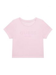 Guess T-Shirt J6GI17 K8HM4 Różowy Regular Fit. Czerwone t-shirty i topy dla dziewczynek Guess, z aplikacjami, z bawełny, bez ramiączek. Za 119.99 zł.