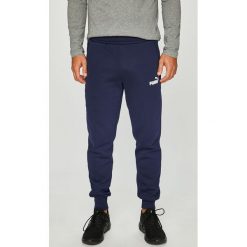 Puma - Spodnie. Szare spodnie sportowe męskie Puma, z bawełny. W wyprzedaży za 139.90 zł.