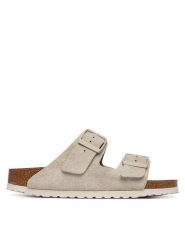 Birkenstock Klapki Arizona 1031645 Beżowy. Brązowe klapki damskie Birkenstock, bez wzorów, ze skóry, bez obcasa. Za 509.99 zł.
