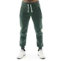 Bluza wygodny z bawełna z zamek błyskawiczny na co dzień. Zielone bluzy męskie LEONE 1947 APPAREL, z bawełny, bez zapięcia, na fitness i siłownię. W wyprzedaży za 151.56 zł.