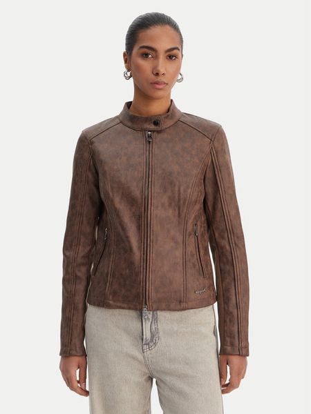 Desigual Kurtka przejściowa 26SWEW10 Brązowy Regular Fit. Brązowe kurtki damskie Desigual, l, bez wzorów, z syntetyku, bez kaptura. Za 336.99 zł.