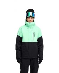 Kurtka śniegowa techniczna dla Mężczyzn TITANO 10K Zielony. Zielone kurtki snowboardowe męskie Quiksilver, m, bez wzorów, z materiału, bez kaptura, snowboardowy. Za 819.99 zł.