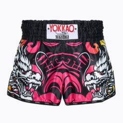 Spodenki treningowe męskie YOKKAO Dragon Muay Thai. Niebieskie krótkie spodenki sportowe męskie YOKKAO, l, bez wzorów, z materiału, na fitness i siłownię. Za 289.99 zł.