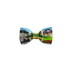 Marthu mucha GUMY print m0167. Białe krawaty i muchy Marthu, w kolorowe wzory, z bawełny, eleganckie. Za 89.00 zł.