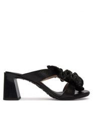 Hispanitas Klapki HV264817 C004 Czarny. Czarne klapki damskie Hispanitas, bez wzorów, ze skóry, bez obcasa. Za 609.99 zł.