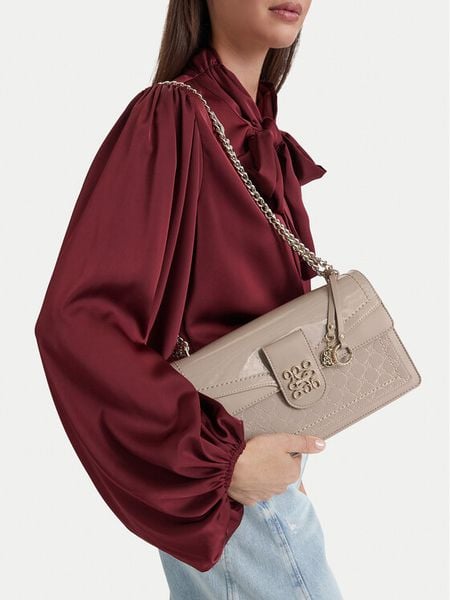 Nine West Torebka EO-SLEEK FORM-TK25740A Beżowy. Brązowe listonoszki damskie Nine West, bez wzorów, bez dodatków. Za 329.99 zł.